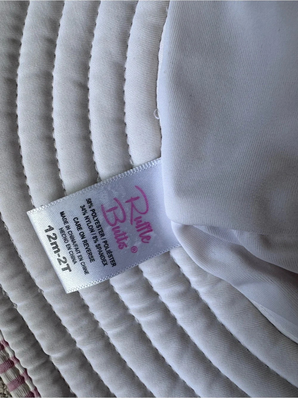 Ruffle Butts Pink and White Striped Sun Hat